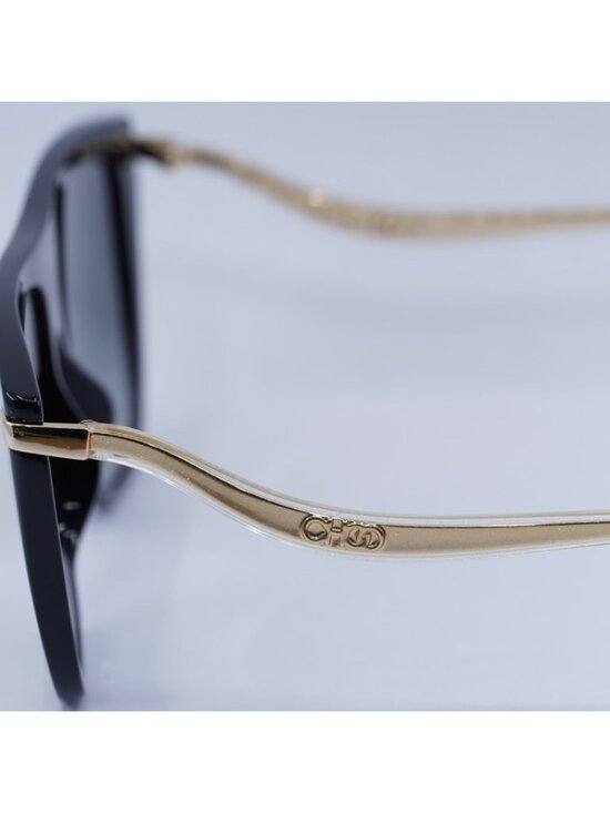 Jimmy Choo SUVI/S 807/FQ Sunglasses Black Aviator Frame, Grey Lenses main image 7